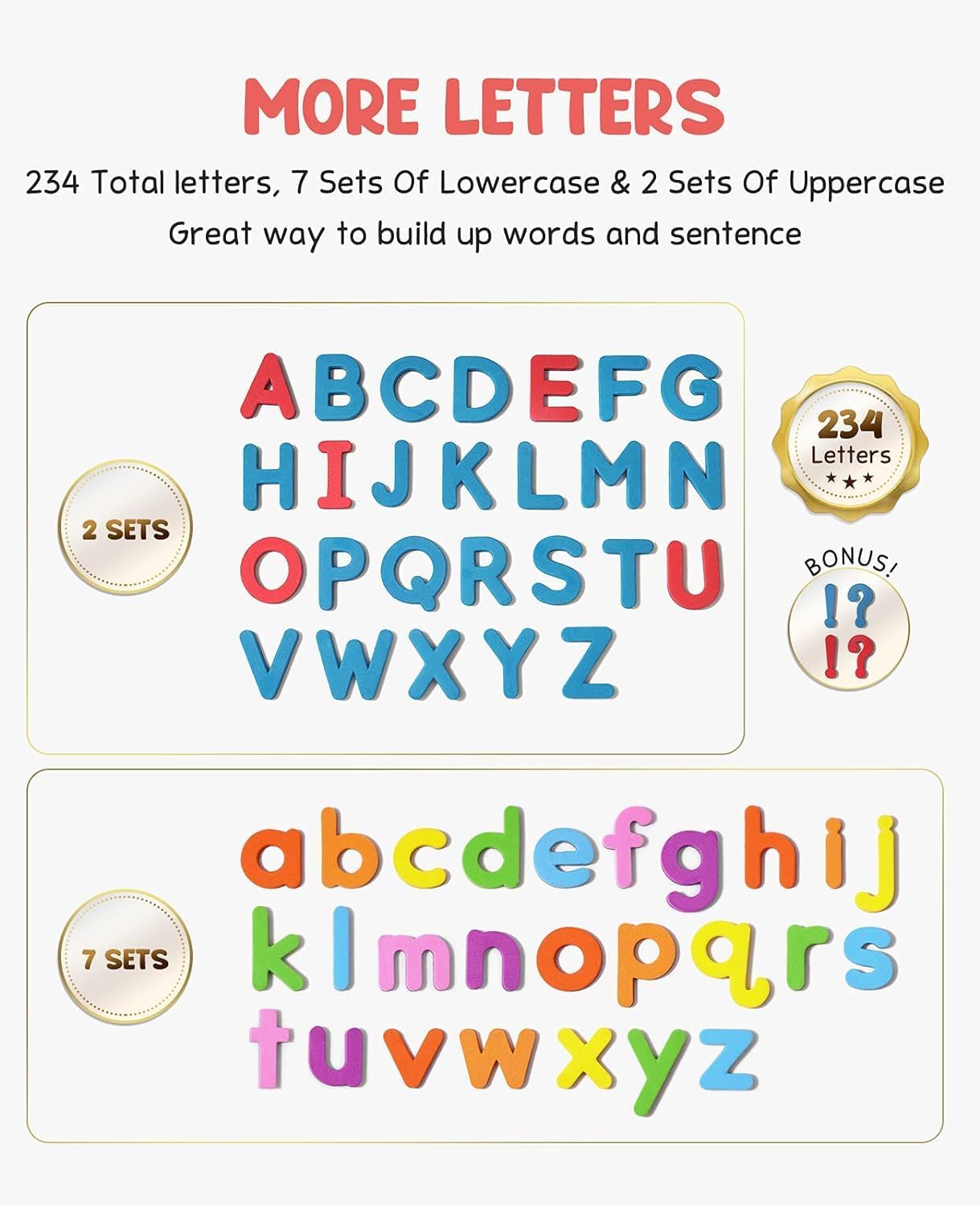 VoSinrly Classroom Magnetic Letters Kit